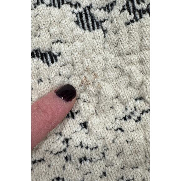 FREE PEOPLE Knit Jacquard Cozy Hooded Dolman Sweater Jacket Size L - Picture 8 of 8